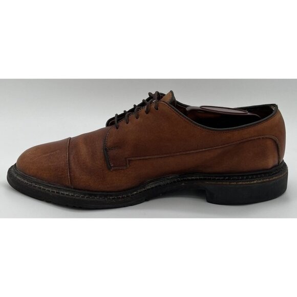 Allen Edmonds Bergland Dress Shoes Mens 7B Brown Leather Oxford Cap Toe Lace Up - Picture 3 of 11